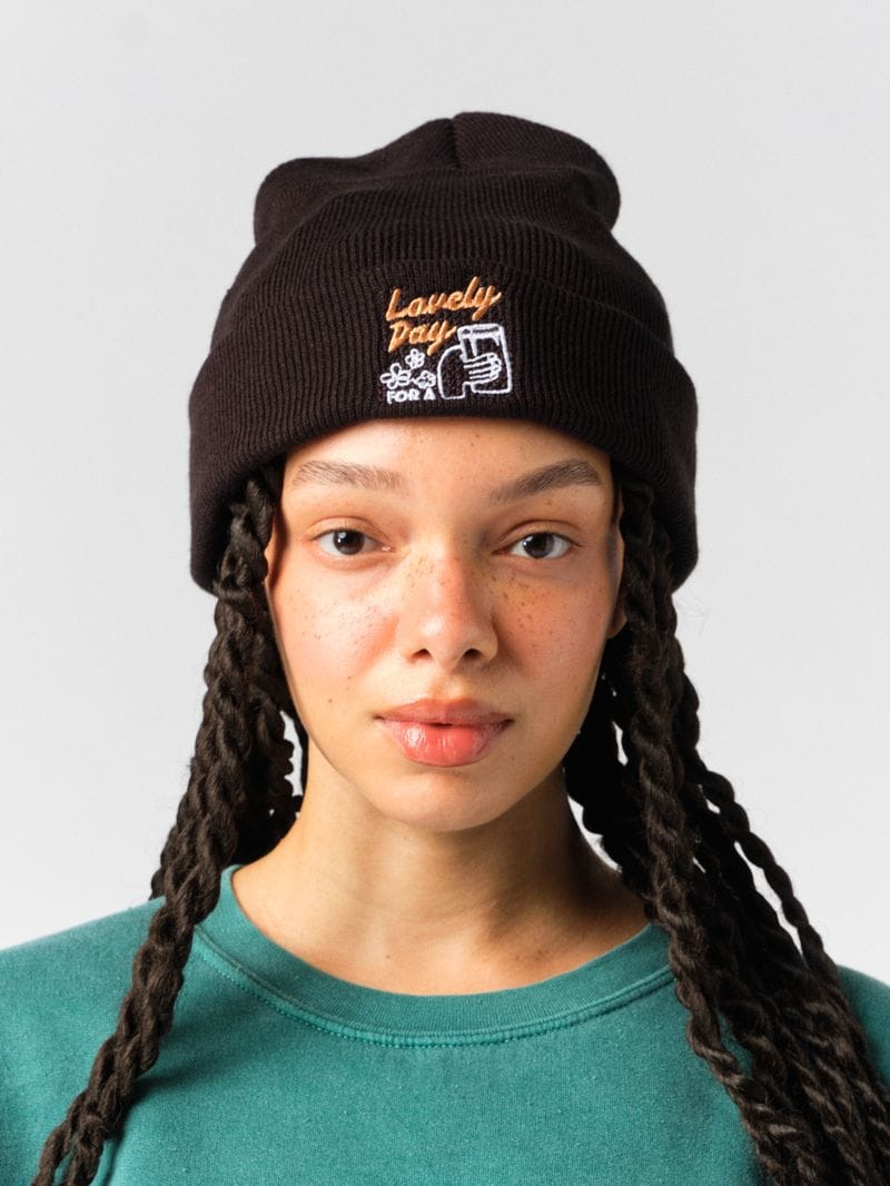 Guinness x UN:IK Cheers Embroidered Beanie - Black