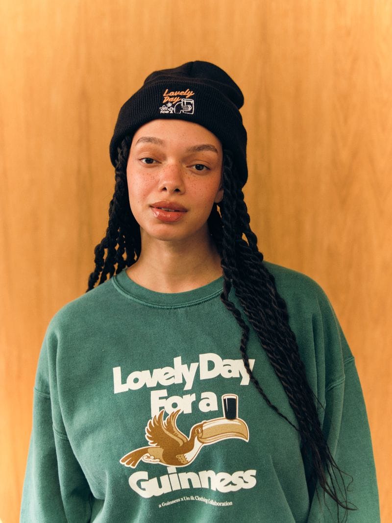 Guinness x UN:IK Cheers Embroidered Beanie - Black