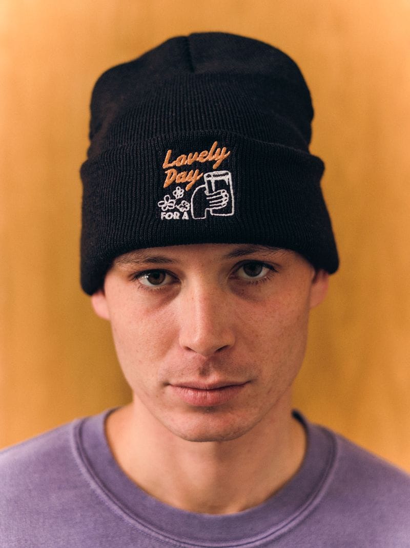Guinness x UN:IK Cheers Embroidered Beanie - Black