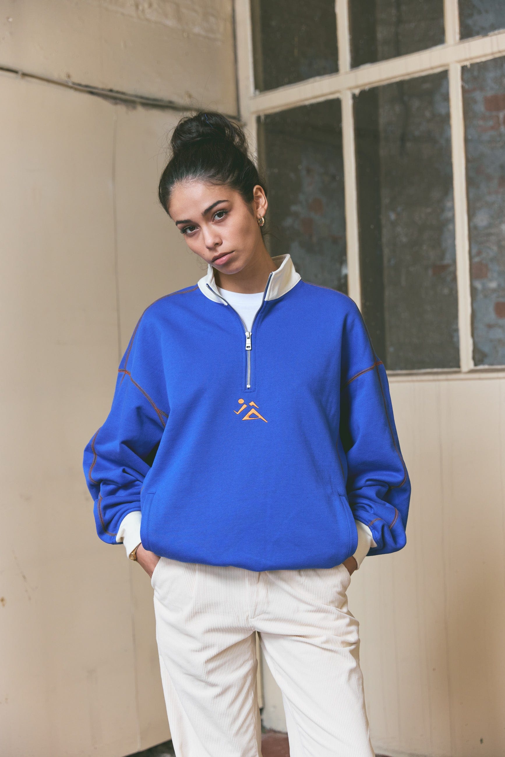 Vice 84 Backcourt Heavyweight 1/4 Zip - Royal Blue