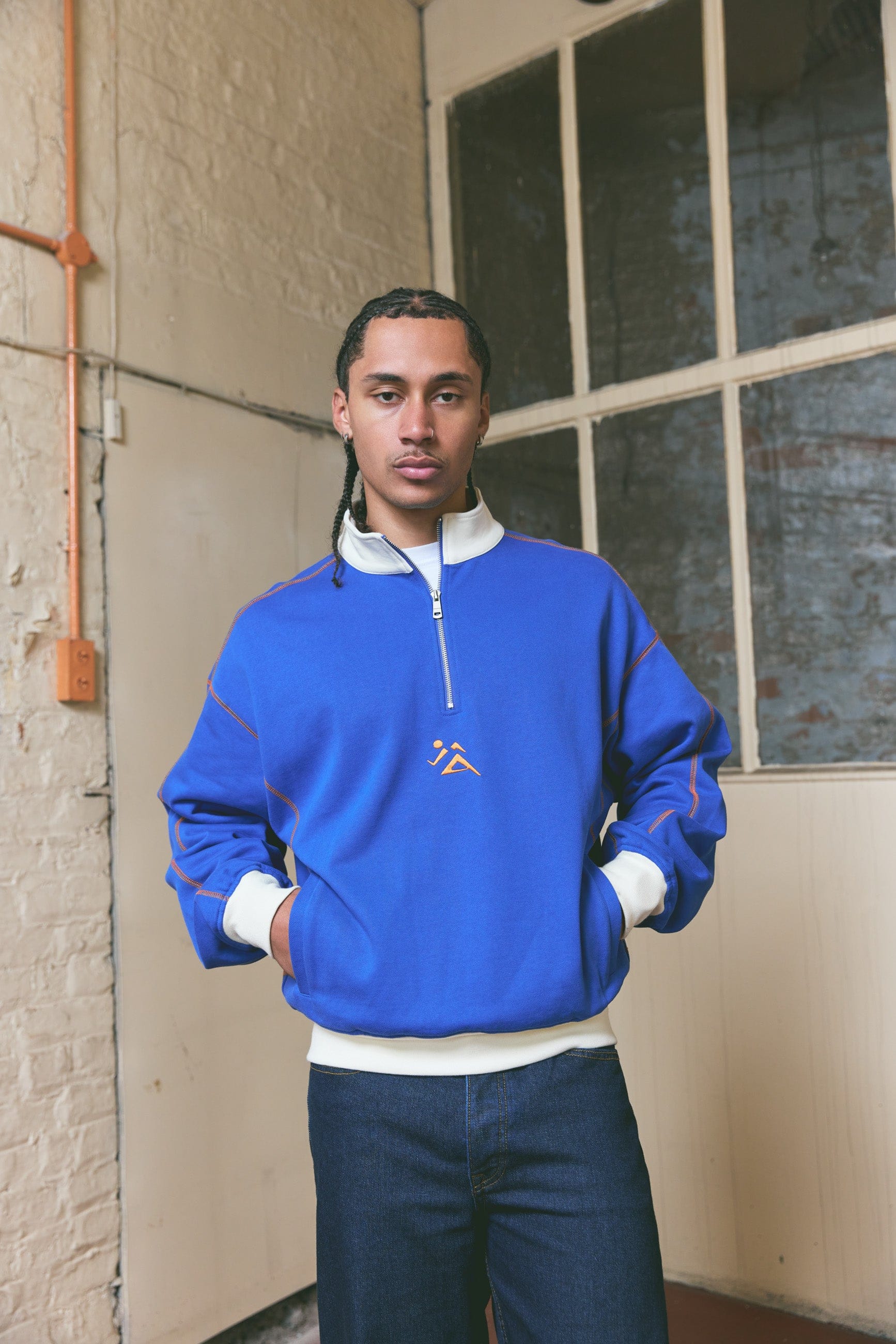 Vice 84 Backcourt Heavyweight 1/4 Zip - Royal Blue