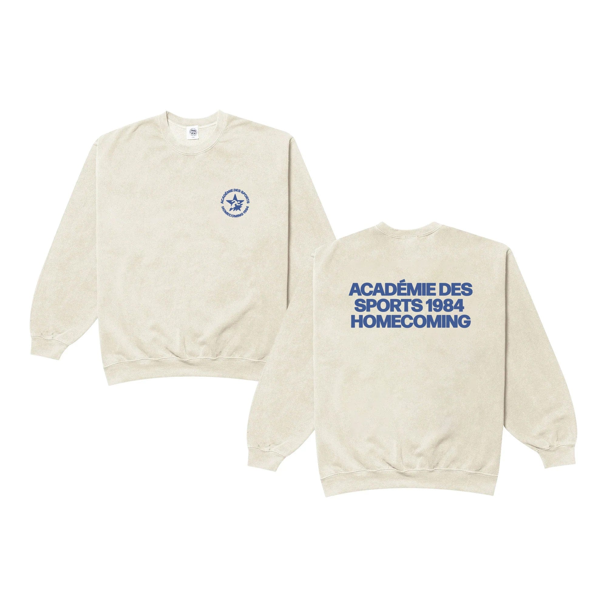 Vice 84 Homecoming Vintage Washed Sweater - Cream