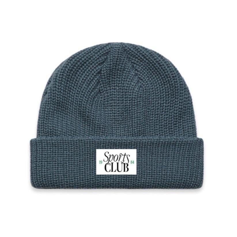 Vice 84 Sports Club Ribbed Beanie - Petrol