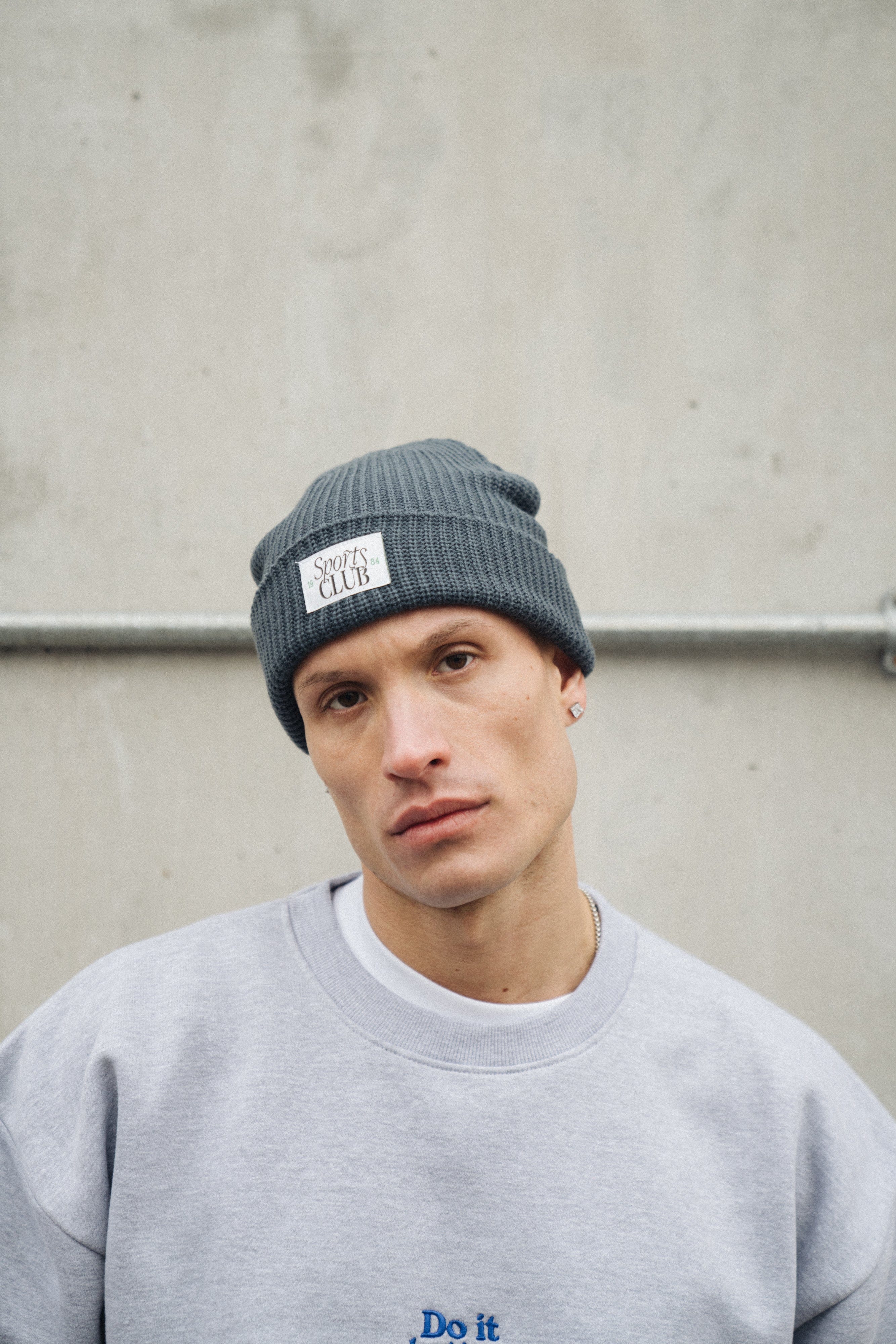 Vice 84 Sports Club Ribbed Beanie - Petrol