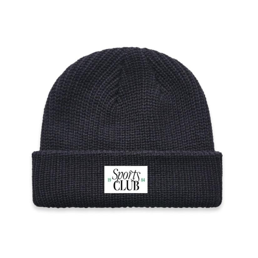 Vice 84 Sports Club Ribbed Beanie - Navy