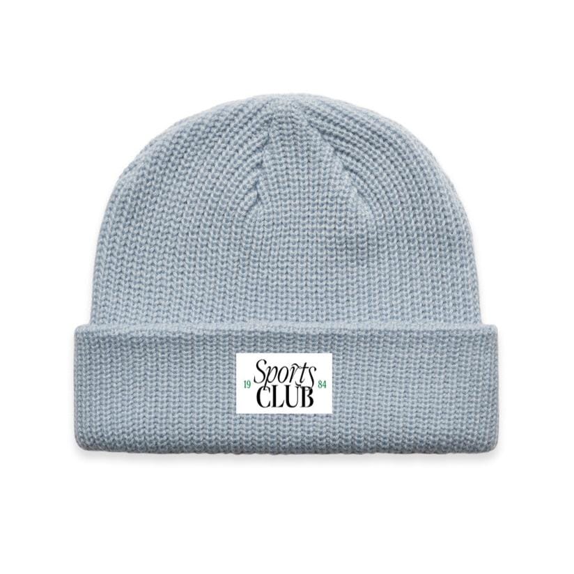 Vice 84 Sports Club Ribbed Beanie - Baby Blue