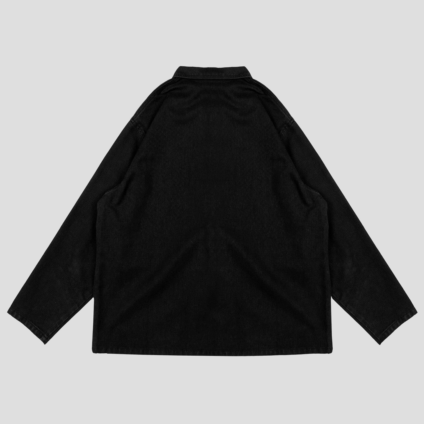 Amongst Few - Workwear Over Shirt (Black)
