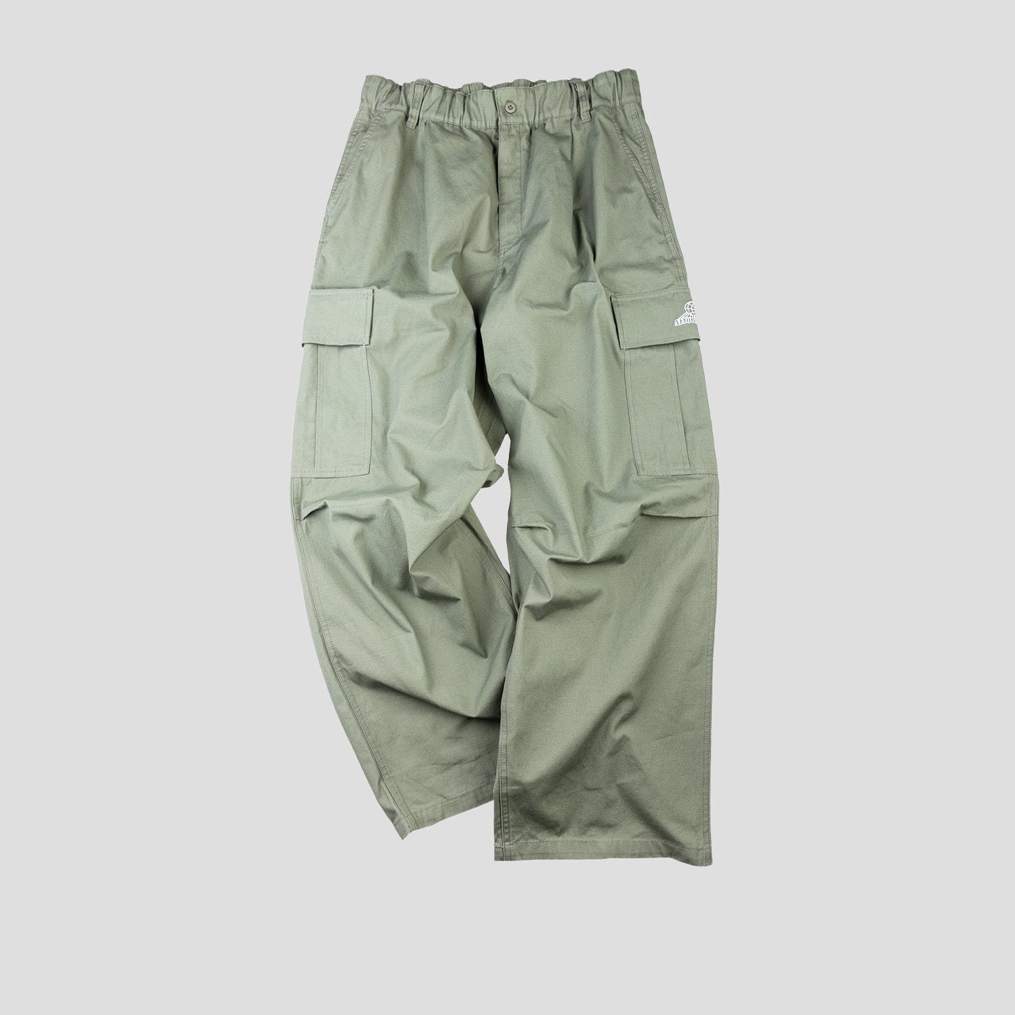 Amongst Few - Wide Cargo Pants (Sage)