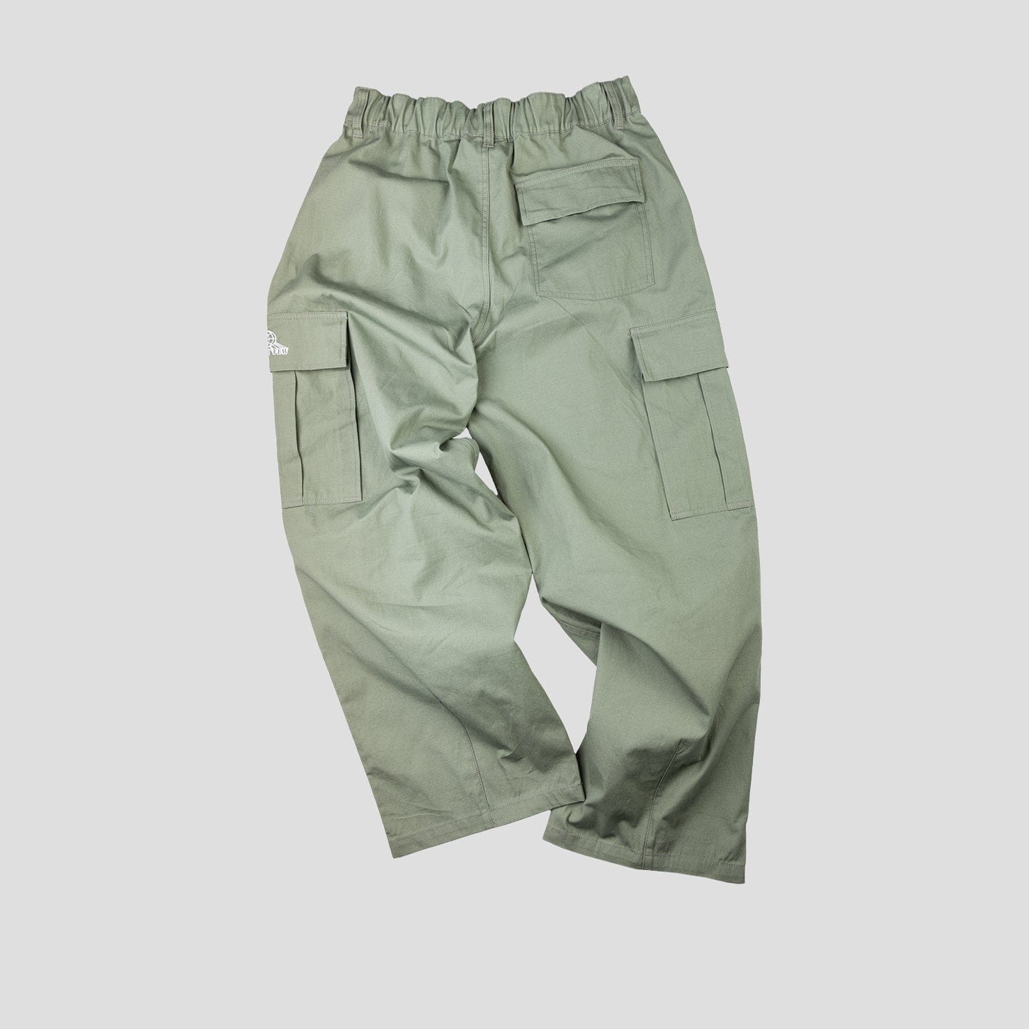 Amongst Few - Wide Cargo Pants (Sage)