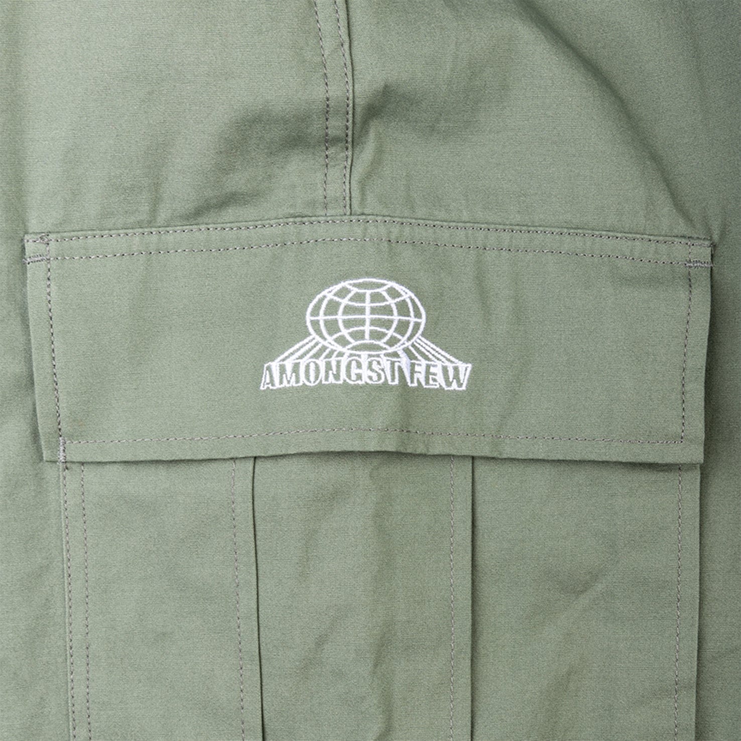 Amongst Few - Wide Cargo Pants (Sage)