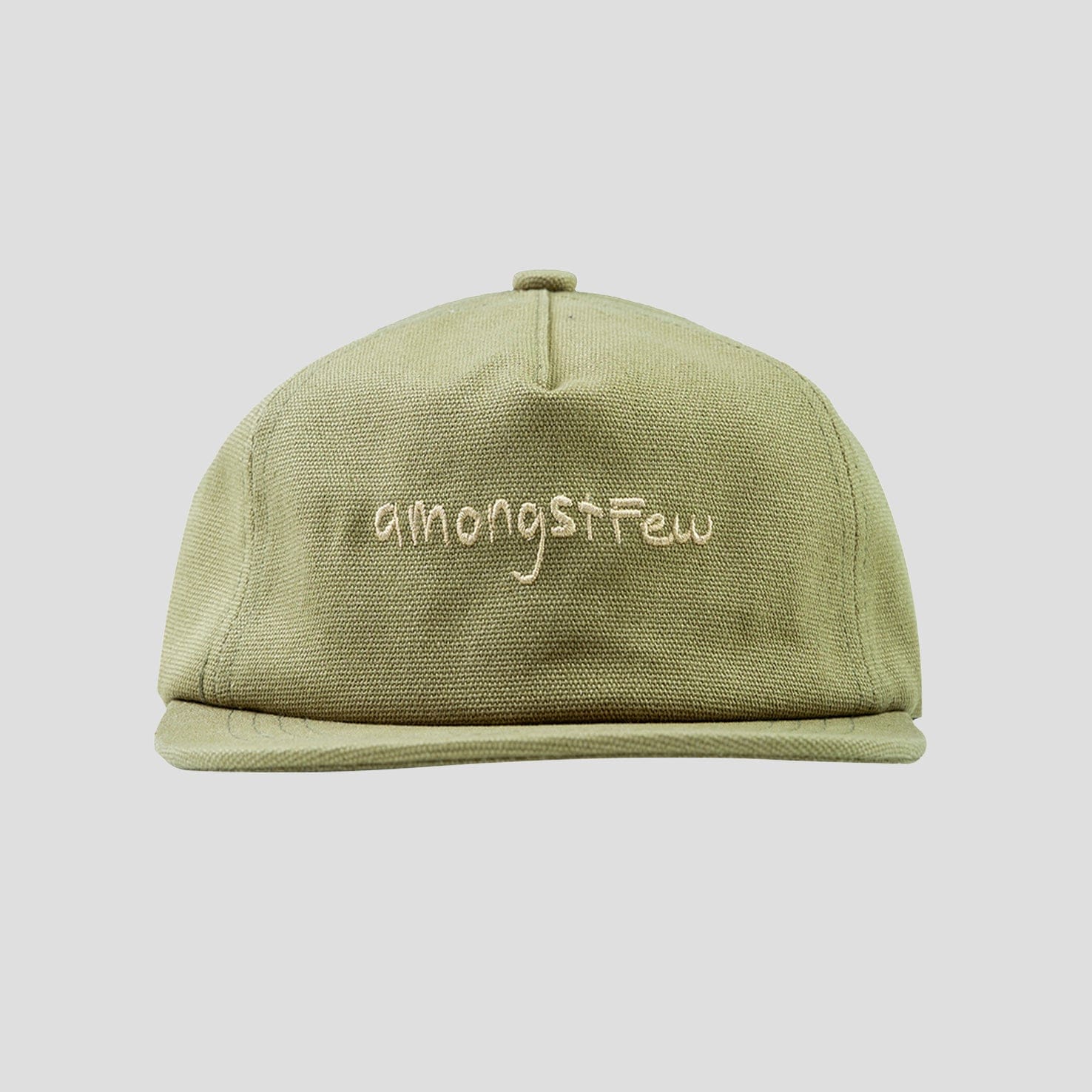 Amongst Few - Hand - Drawn Cap (Olive)