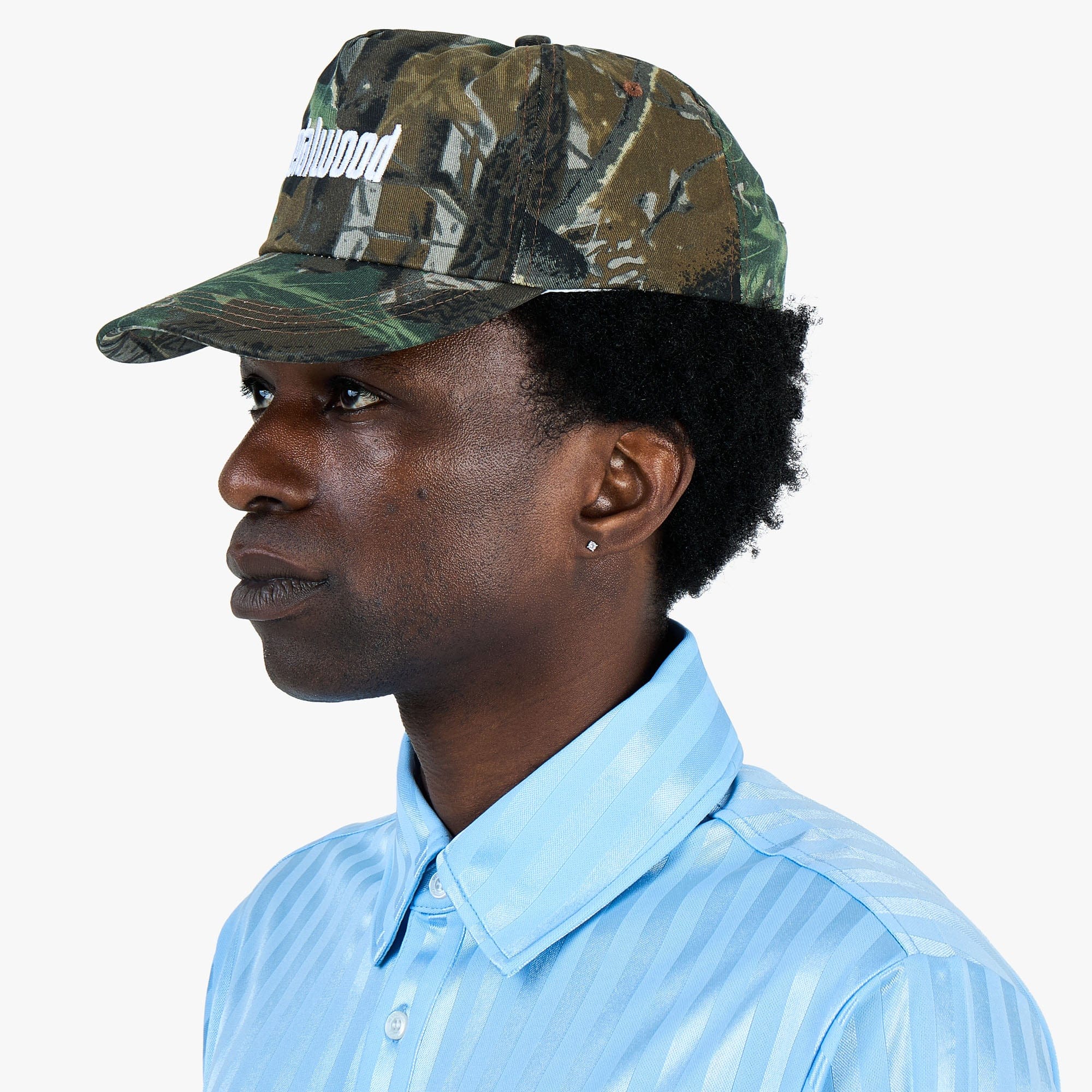Metalwood Metal Logo 5 - Panel Hat / Real Leaf Camo
