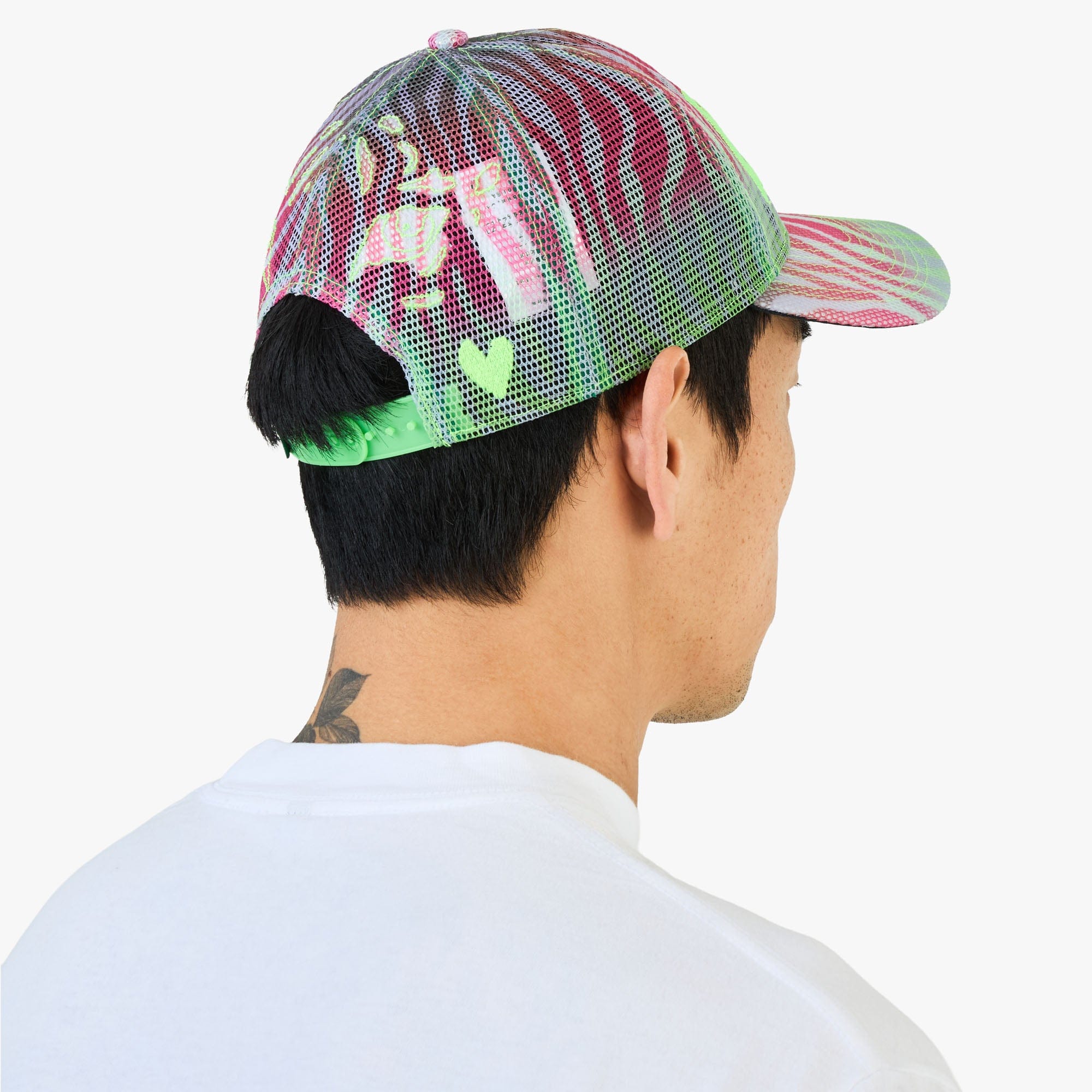 b.Eautiful b.E Hat Multi Zebra Mesh / Highlighter