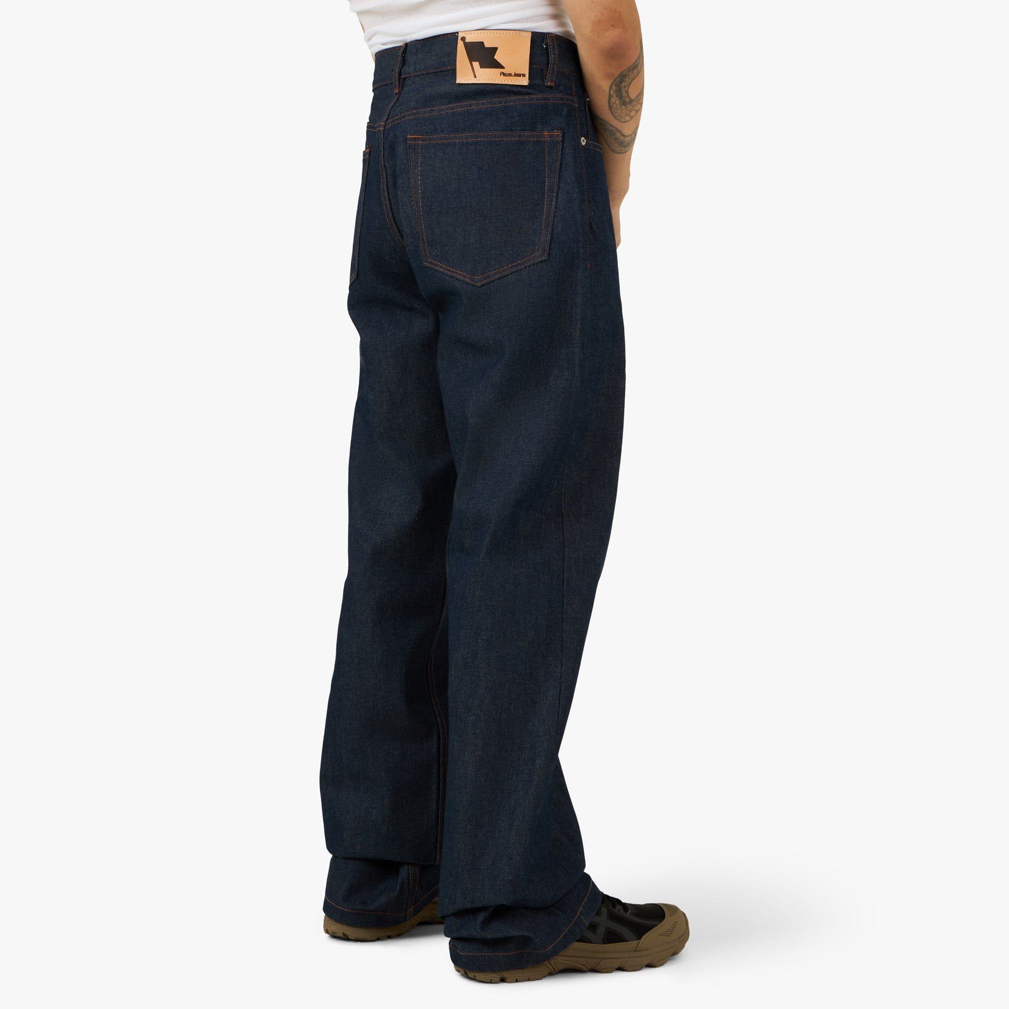 PlazaWorks Modern Wide 5 Pocket Jean / Indigo Raw Selvedge