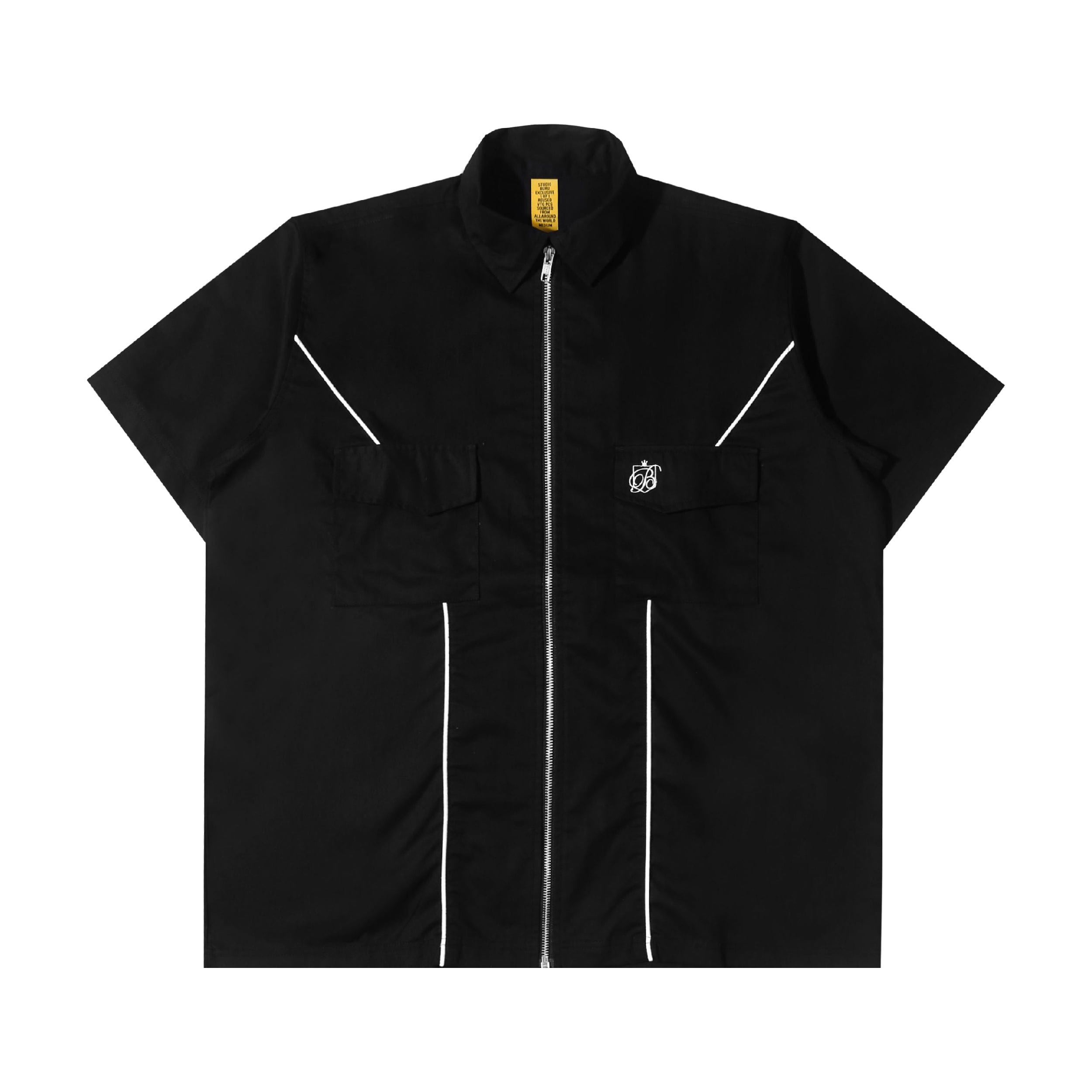 Buru Studio Cowboy Shirt Mod Shortsleeve - Black