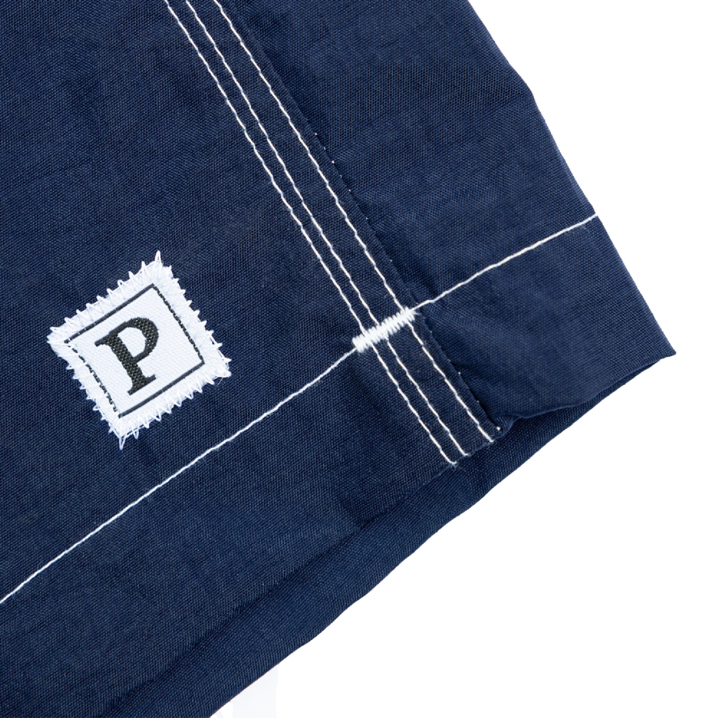 Politeunivers Zig Zag P Square Boardshort - Navy