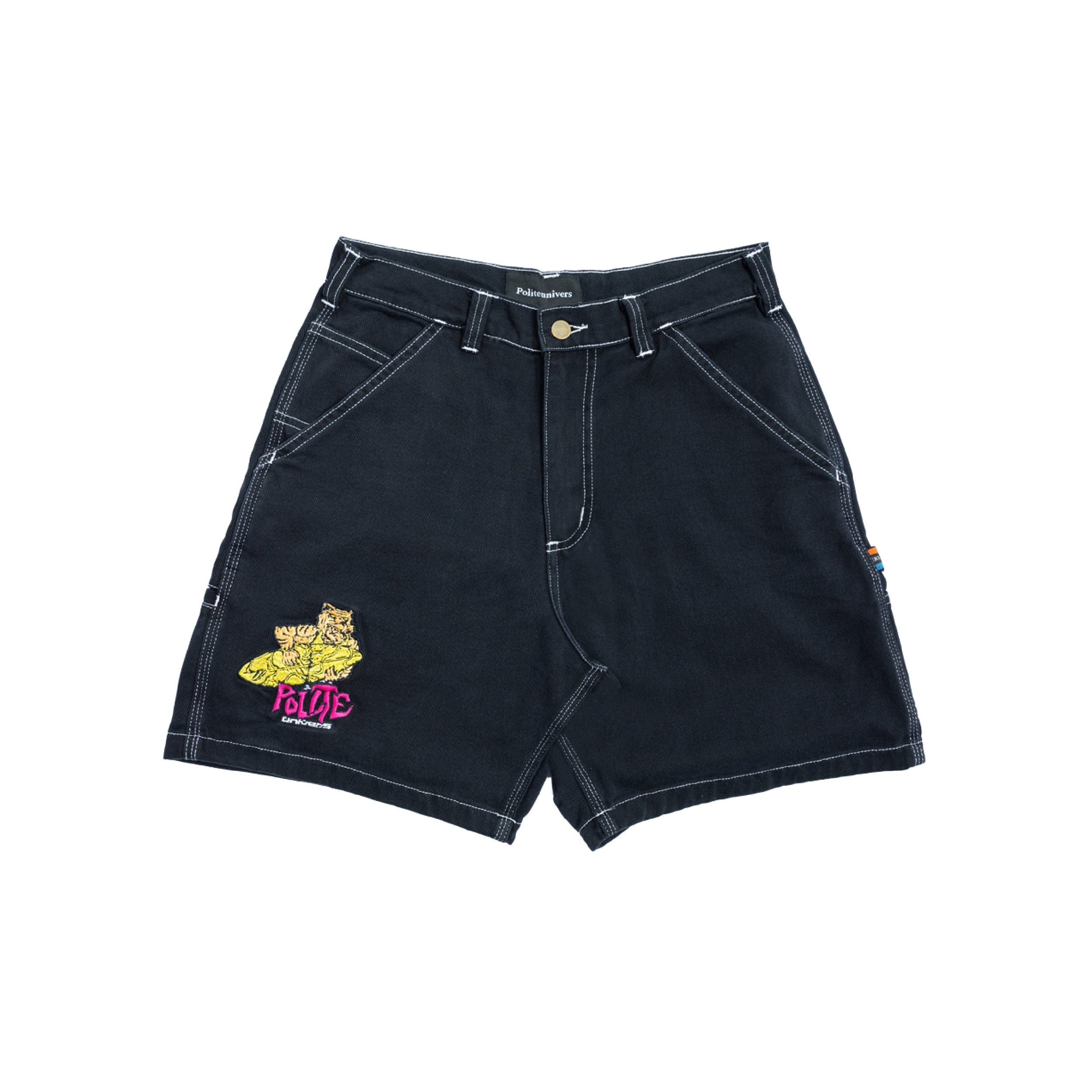Politeunivers Harimau Surf Painter Shorts - Black
