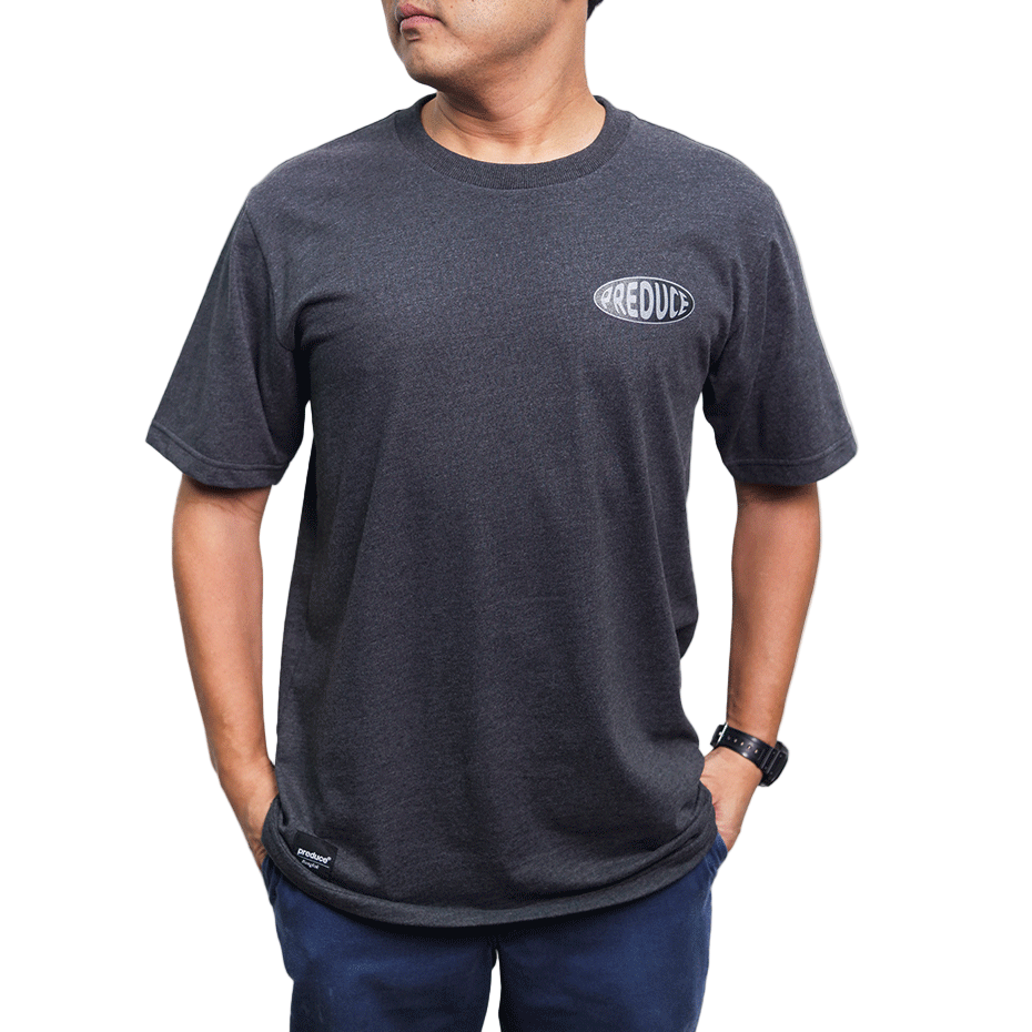 Logo Preduce Warp Logo T - Shirt Black Top Dye