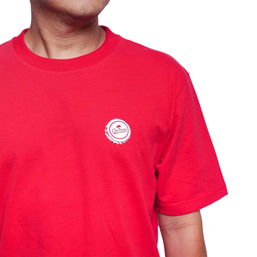 WHITE* Preduce x Unsos Nam Daeng T - Shirt Red/White