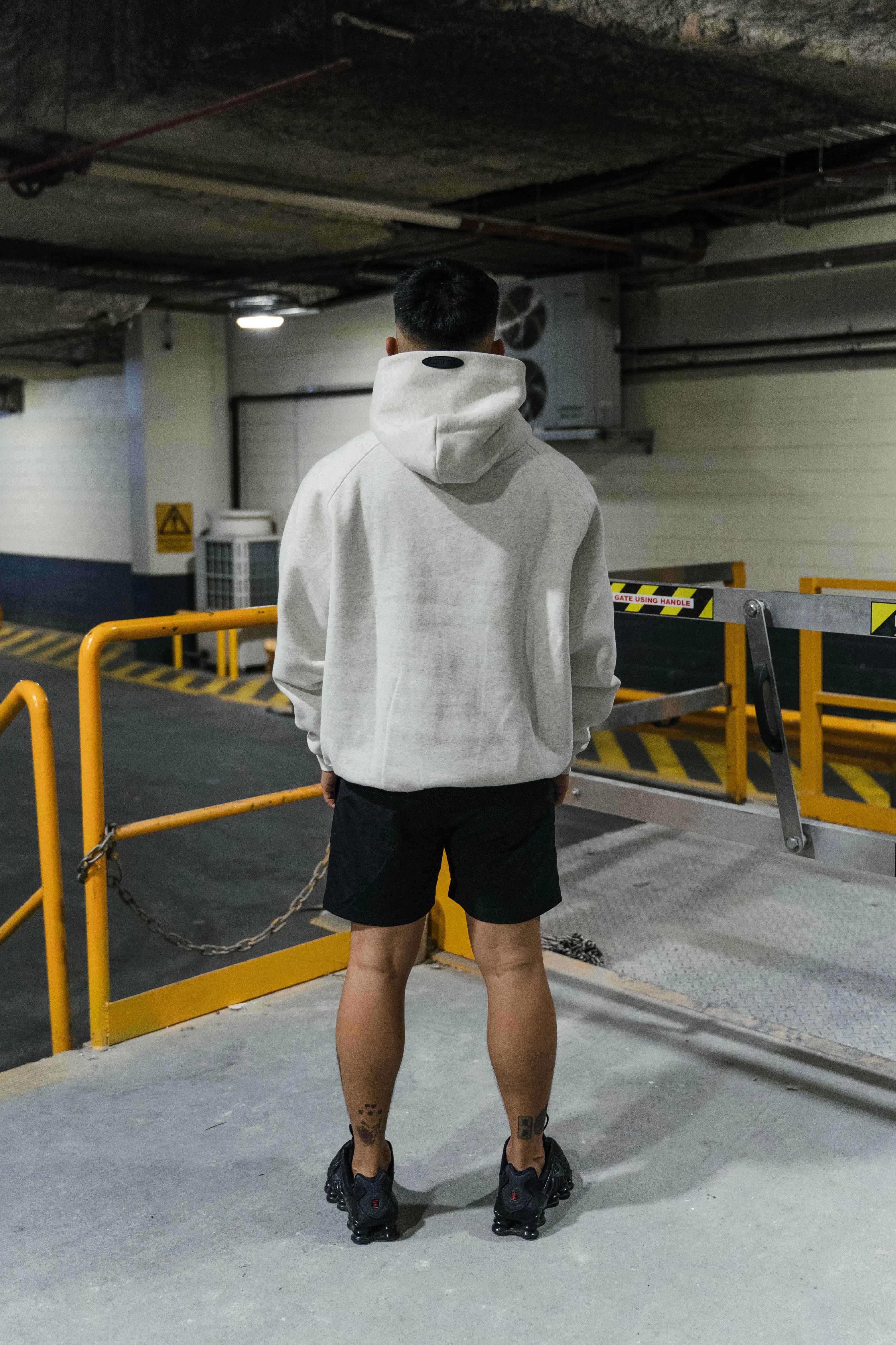 Prior Archives CORE Essentials Raglan Sleeve Hoodie Ecru Grey