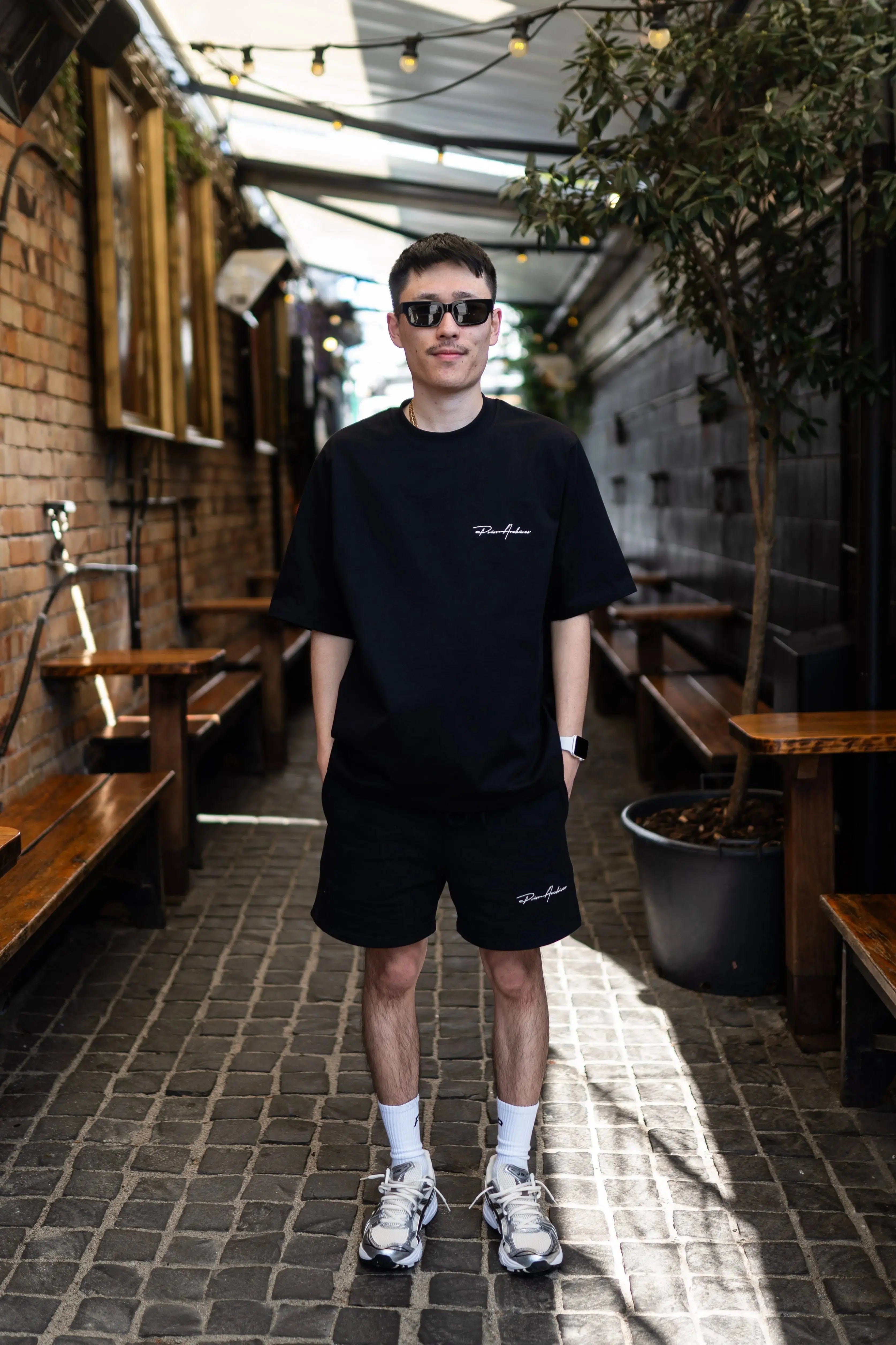 Prior Archives Prior Embroidery Logo Oversized T - shirt Bone