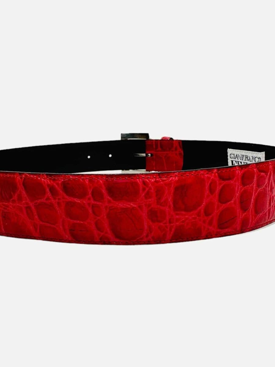 Gianfranco FERRE Red Embossed Belt