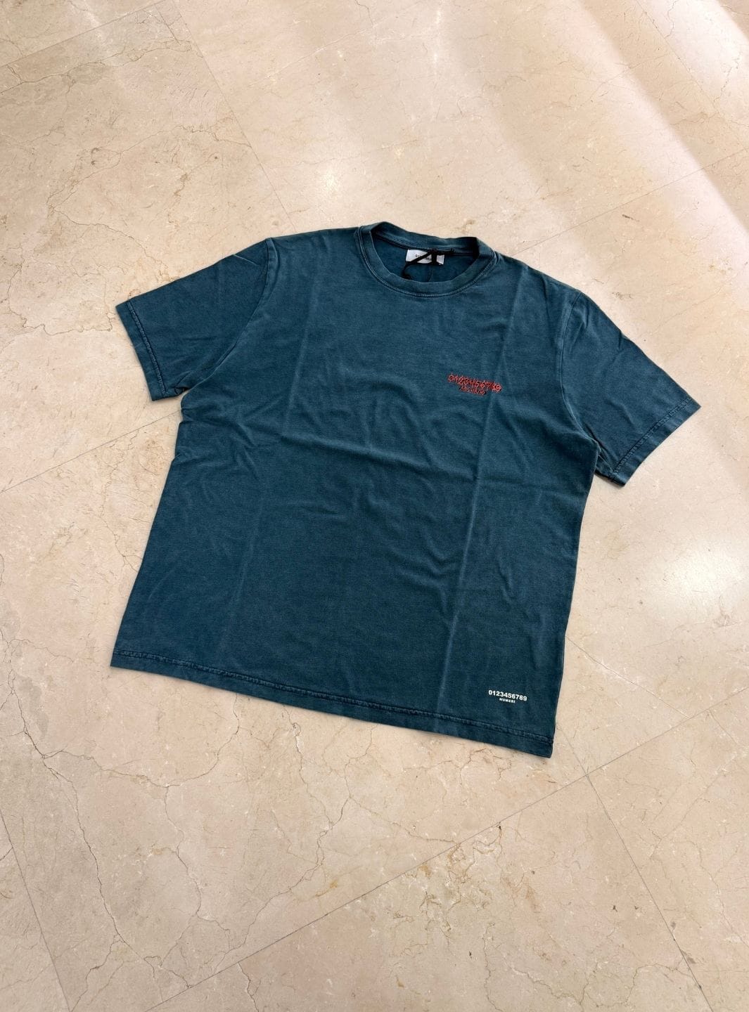 Numeri Archivio T - Shirt Deep Teal Green Red