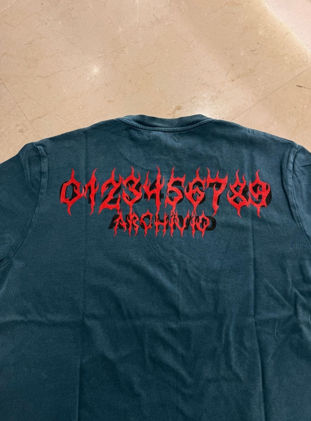 Numeri Archivio T - Shirt Deep Teal Green Red