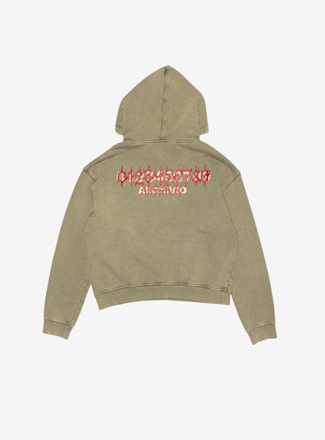 Numeri Archivio Hooded Sweatshirt Washed Olive