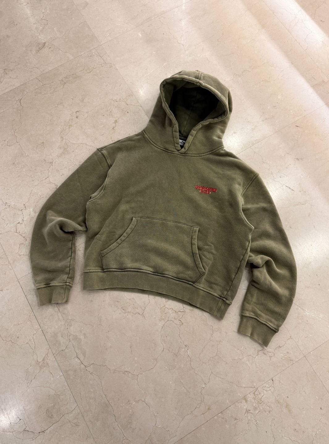Numeri Archivio Hooded Sweatshirt Washed Olive