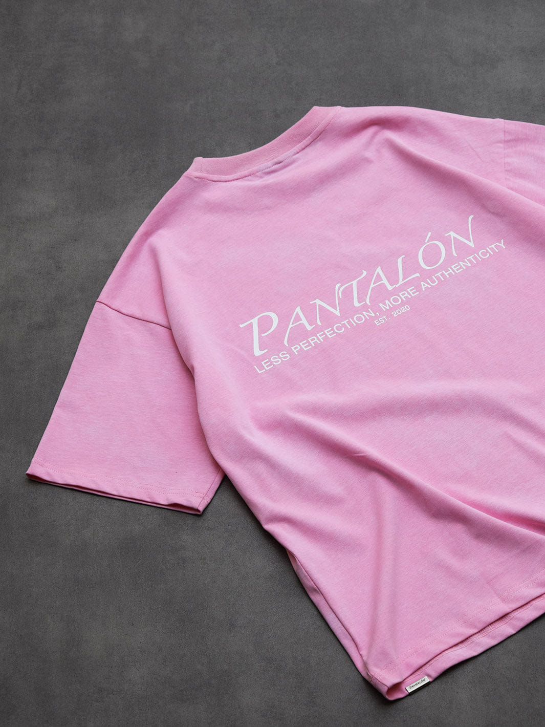 Pantalón Less Perfection More Authencity Stone Washed T - Shirt Pink