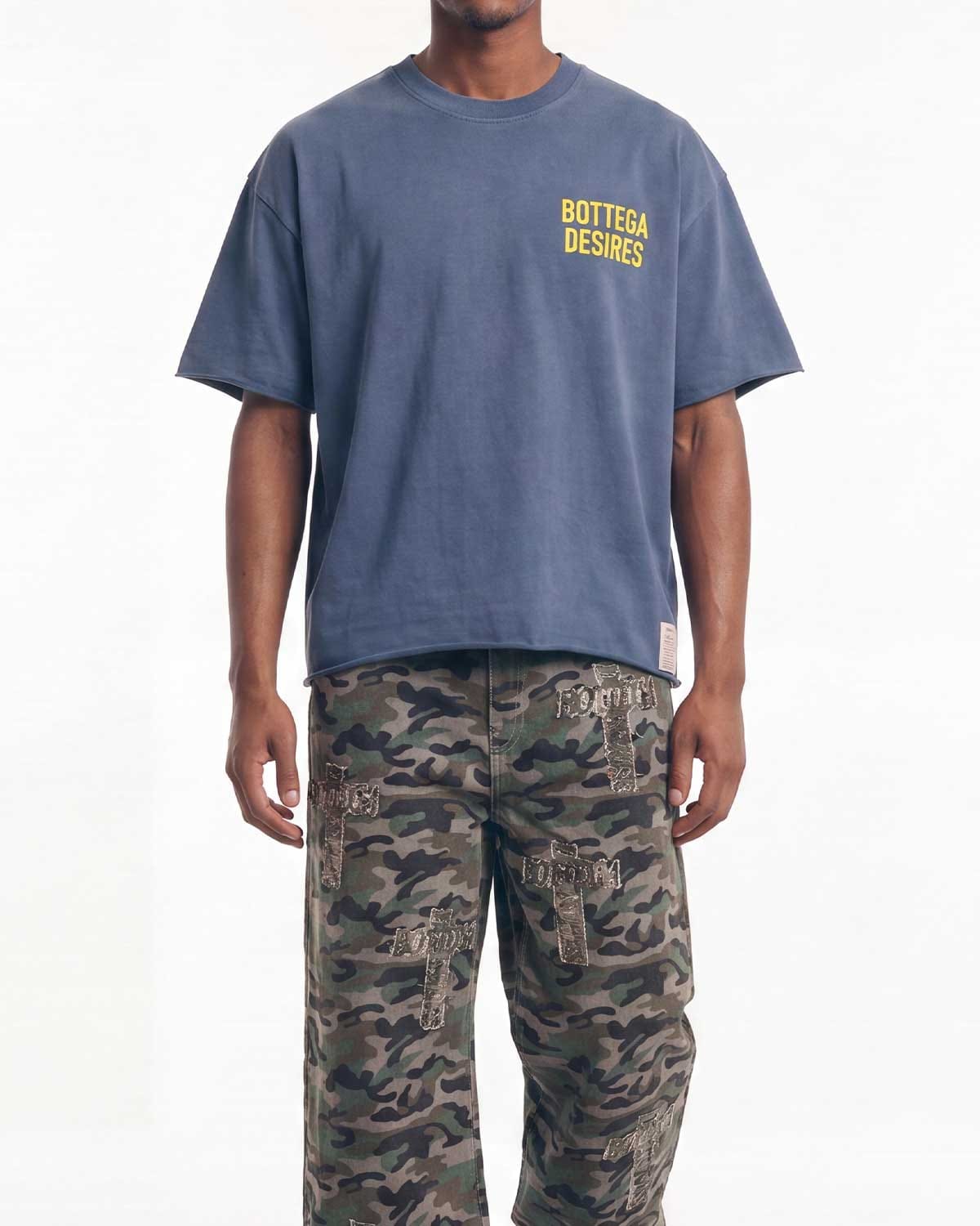 Bottega Desires F*** Em T-Shirt Blue