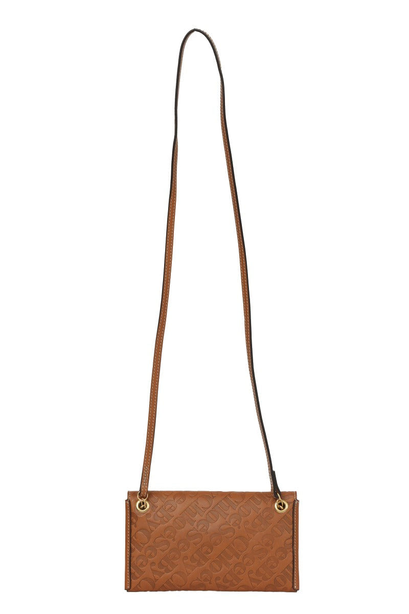 Monogram See By Chole Brown Monogram Embossed Wallet On Chain