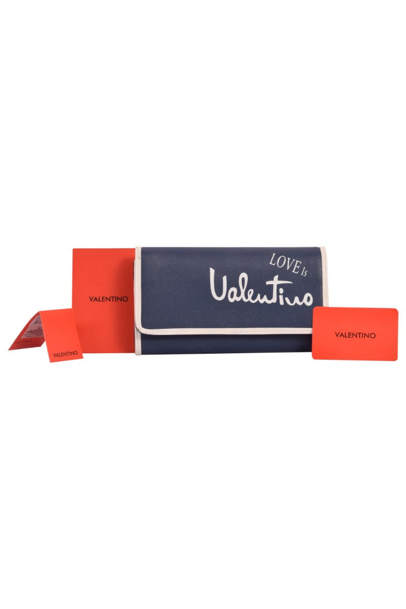 Mario Valentino Blue Stewie Leather Wallet