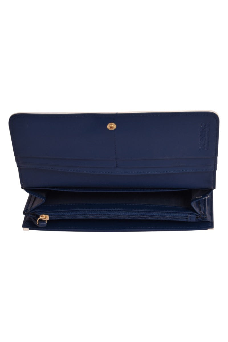 Mario Valentino Blue Stewie Leather Wallet