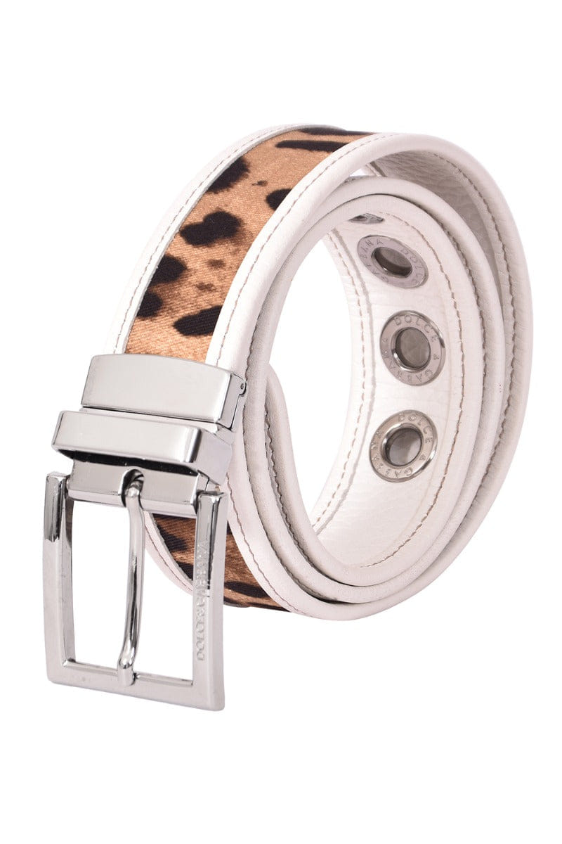And Dolce And Gabbanna Leaopard Print Belt