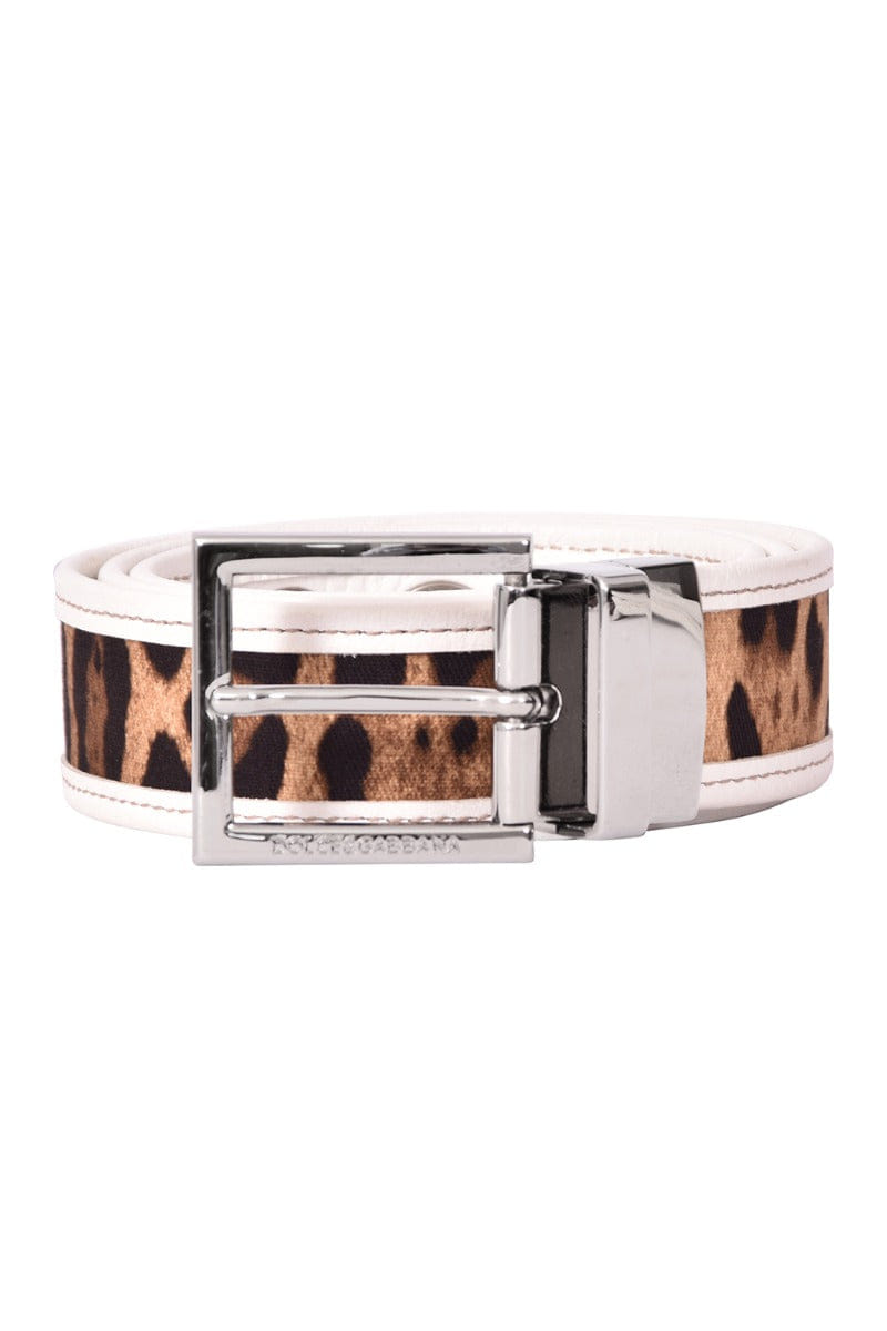 And Dolce And Gabbanna Leaopard Print Belt