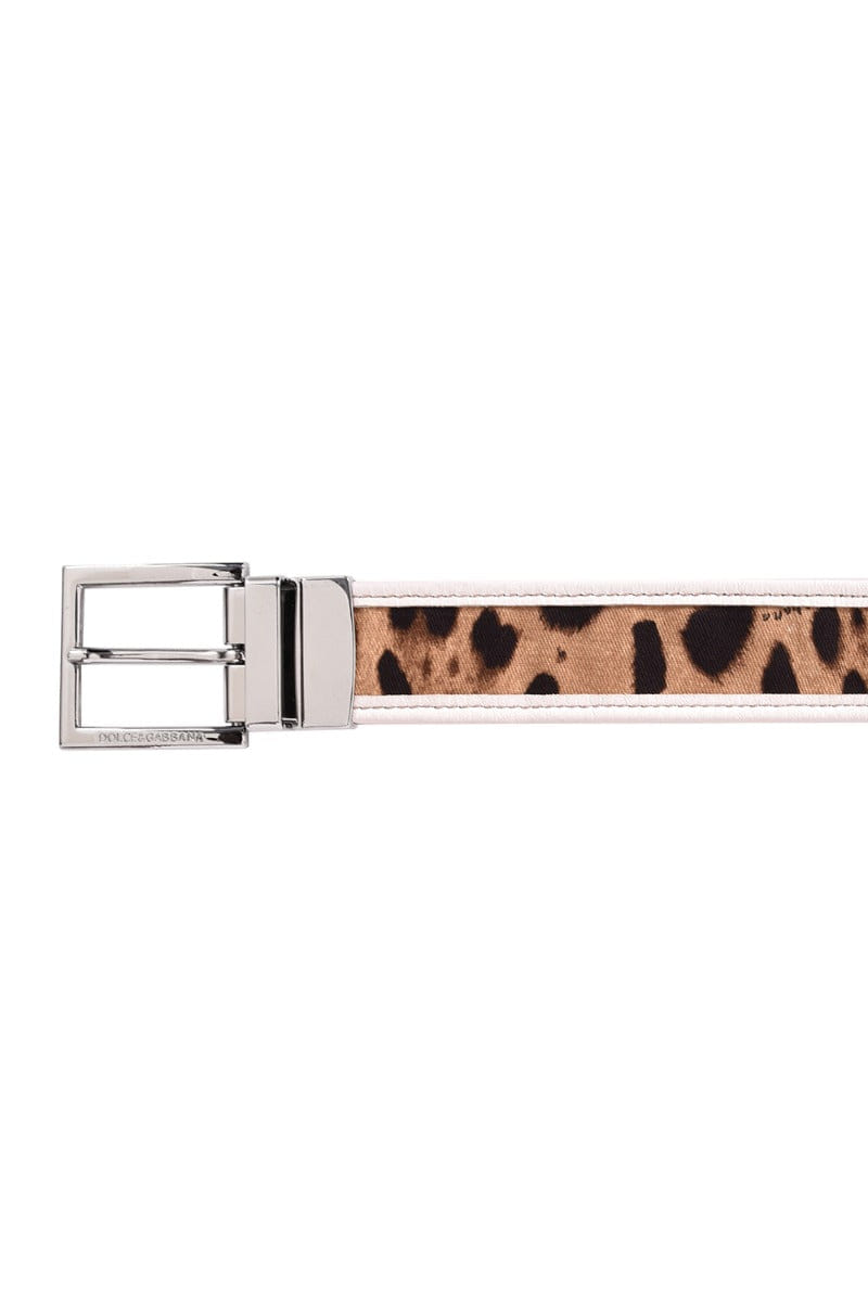 And Dolce And Gabbanna Leaopard Print Belt