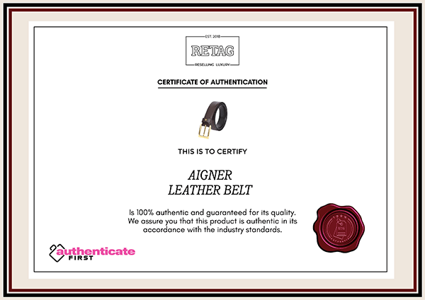 Aigner Leather Belt