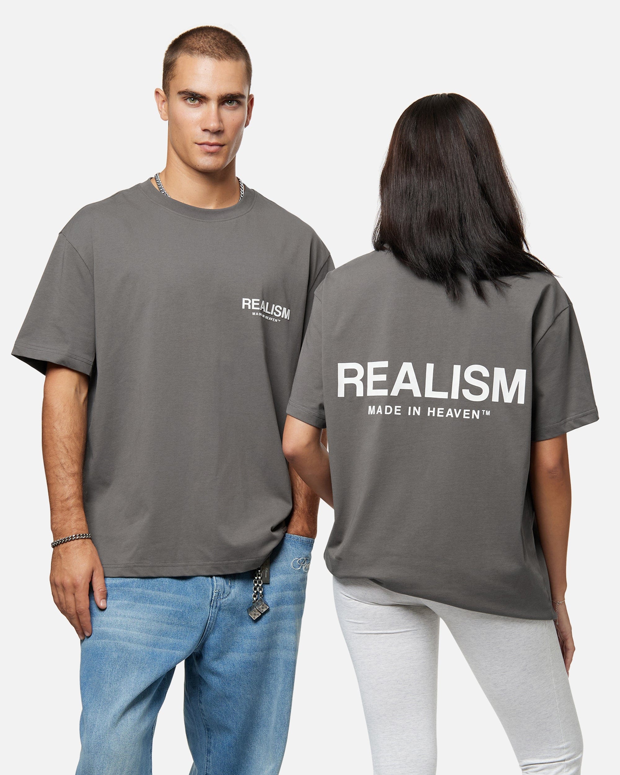 Realism SSS REALISM HEAVEN LOGO T-Shirt COOL GREY