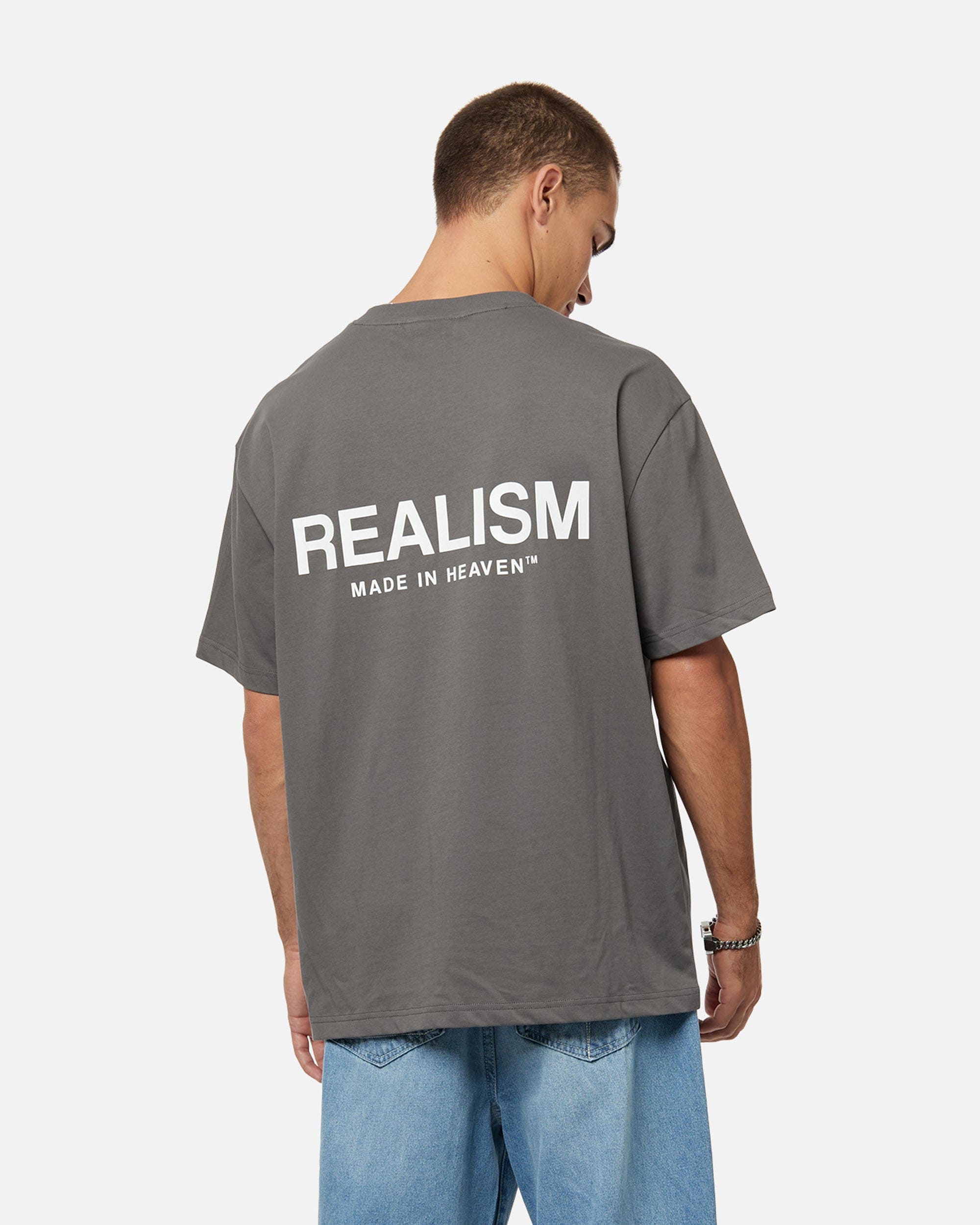 Realism SSS REALISM HEAVEN LOGO T-Shirt COOL GREY