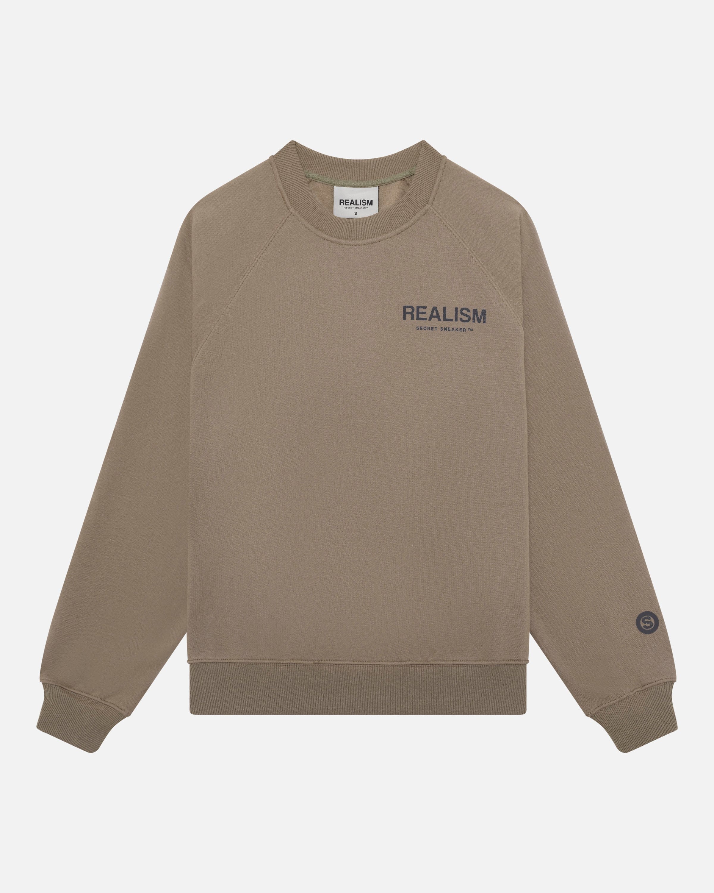 Realism SSS REALISM BACK LOGO REFLECTIVE CREWNECK CEMENT