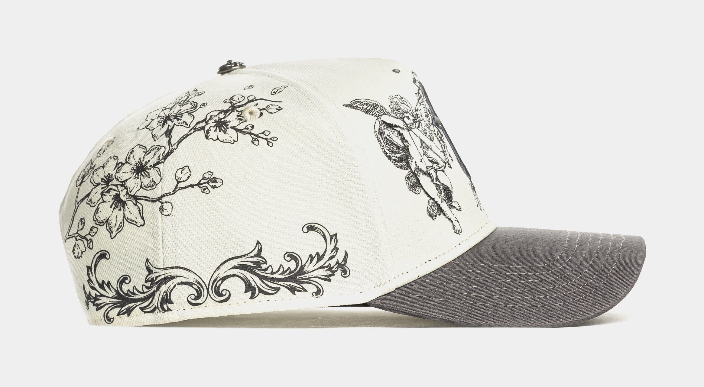 Original SIN Angels Snapback Mens Hat (Cream/Grey)