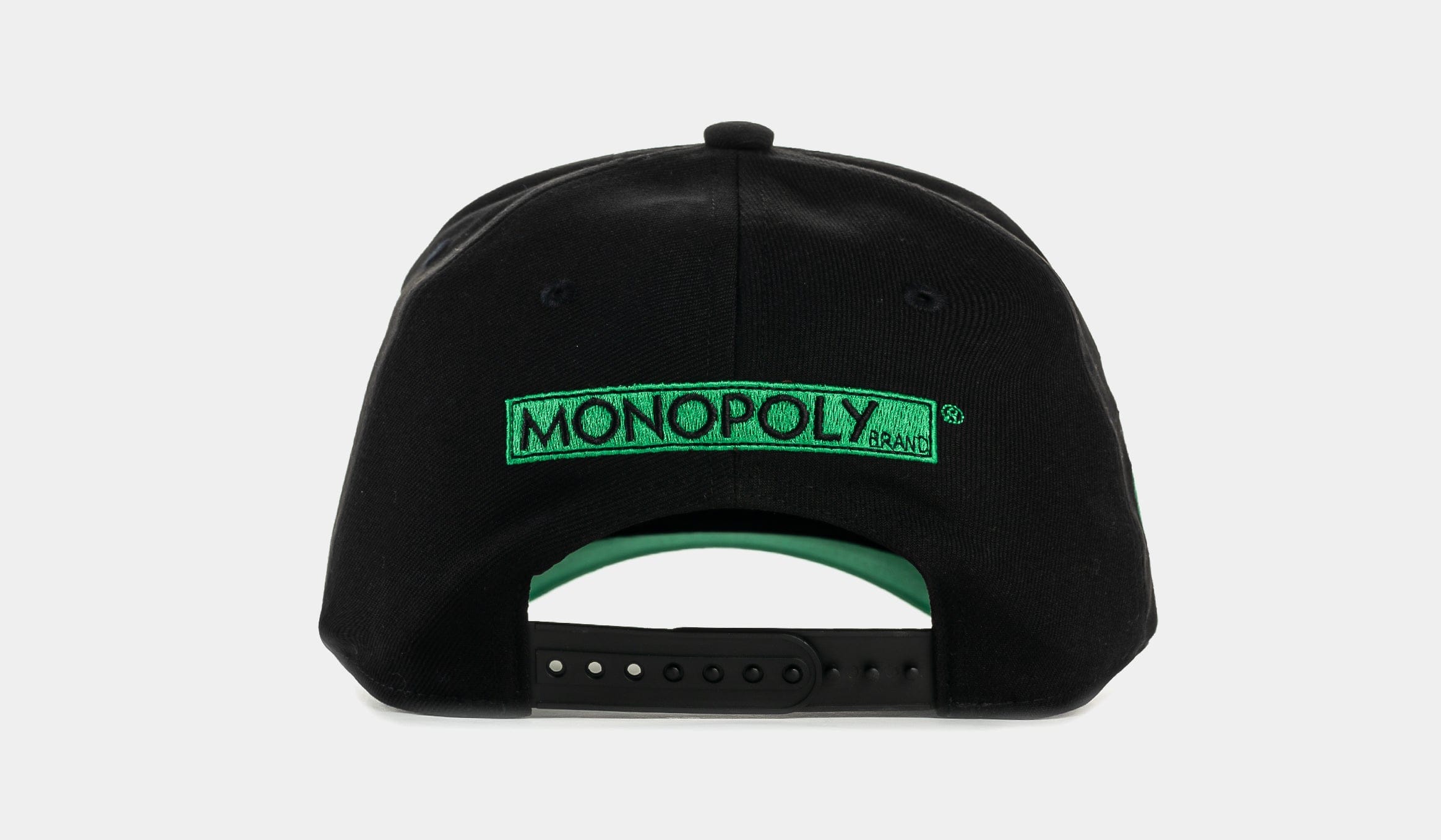 Monopoly x SP SP x Monopoly Make Money Not Friends Snapback Mens Hat (Black/Green)