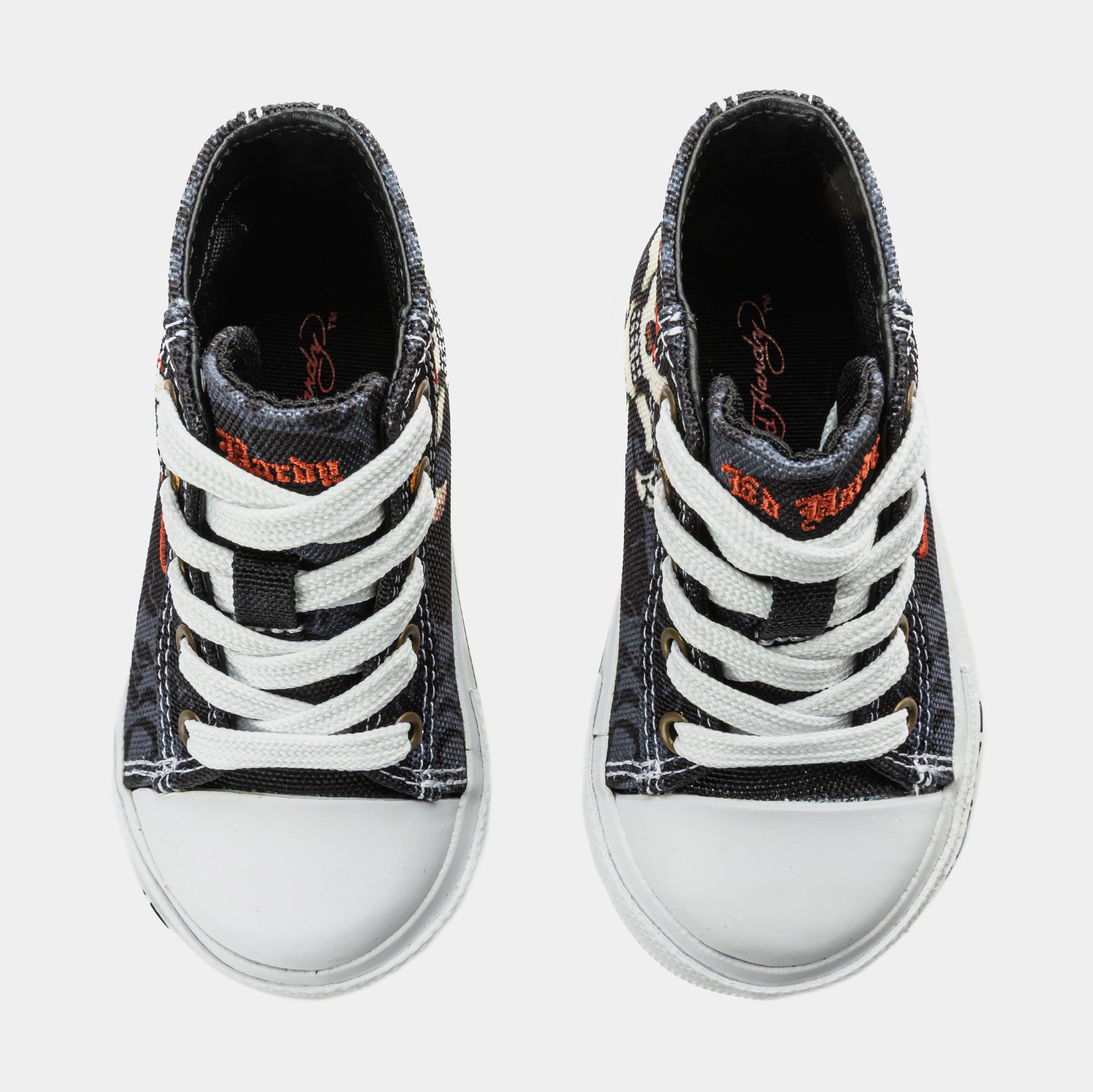 BBC International Kills Love Slowly High Top Infant Toddler Lifestyle Shoes (Black/White)