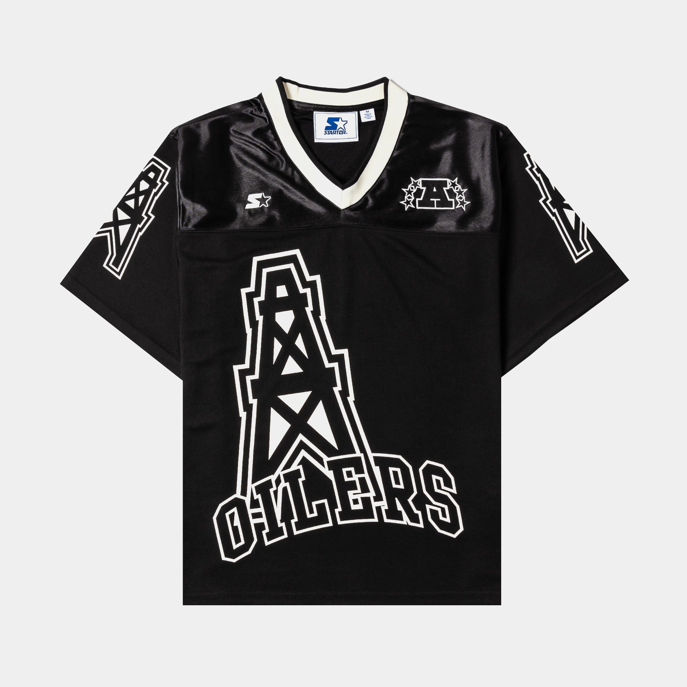 Giii/starter NFL Houston Oilers Mens Jersey (Black/Cream)