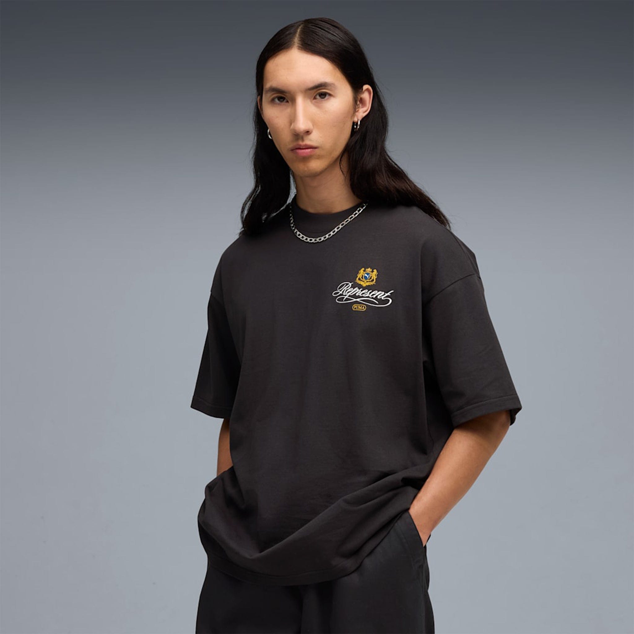 PUMA Select PUMA x Represent Graphic T-Shirt (Flat Dark Grey)