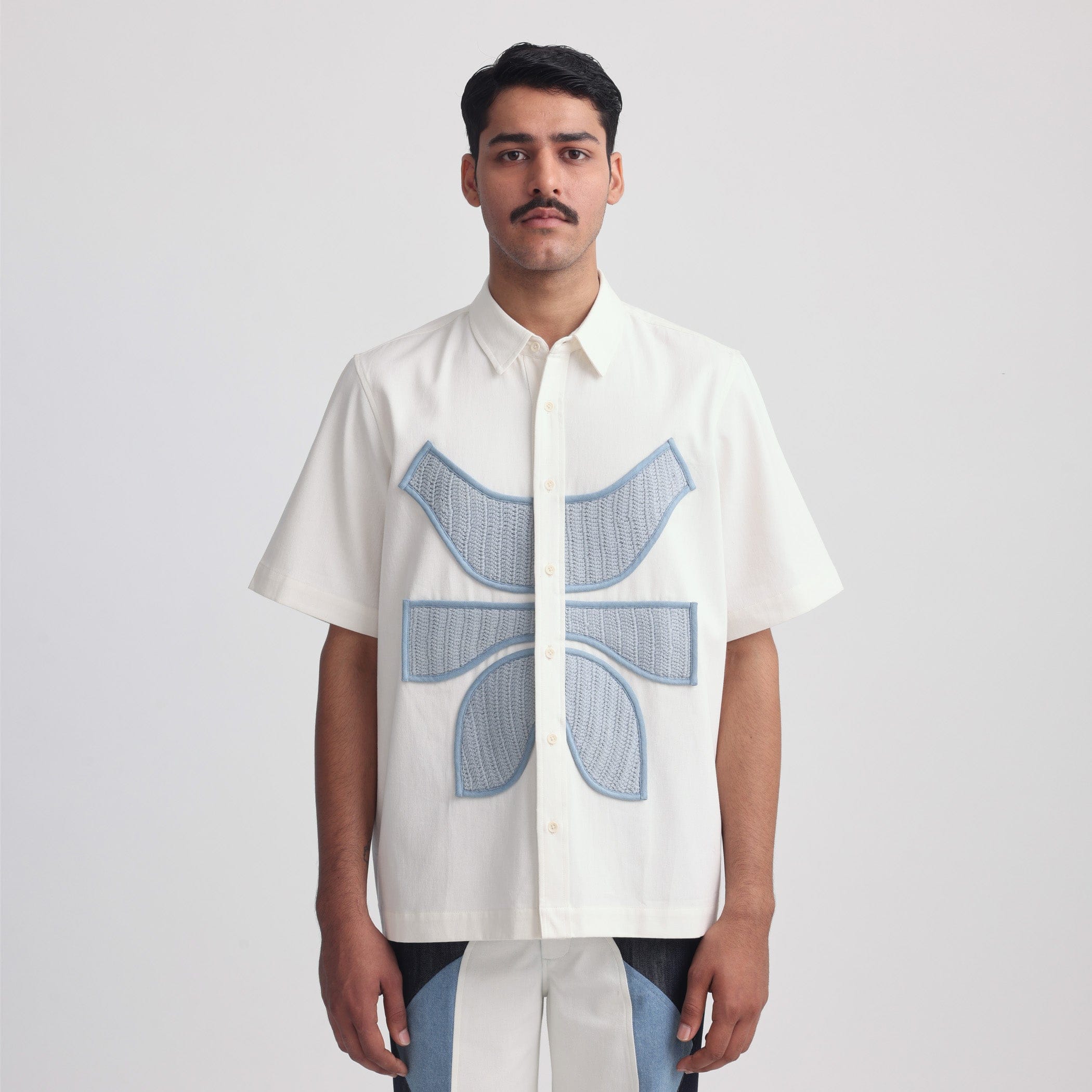 MARGN Vertebrae Symbolic Shirt (Off White)