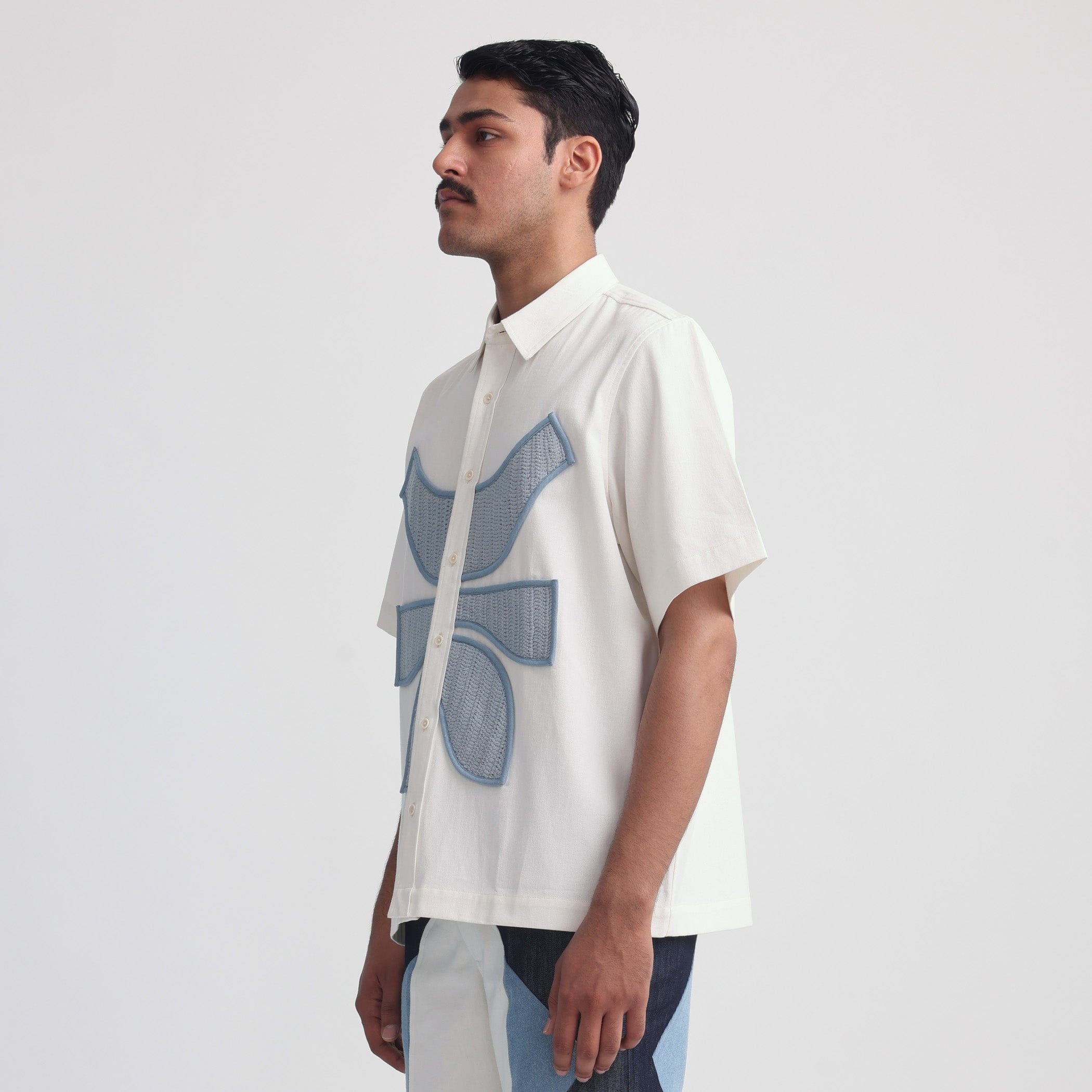 MARGN Vertebrae Symbolic Shirt (Off White)