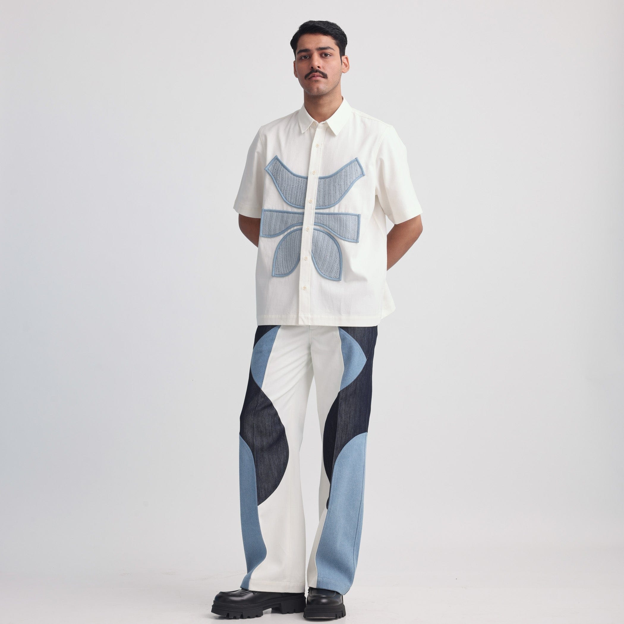MARGN Vertebrae Symbolic Shirt (Off White)